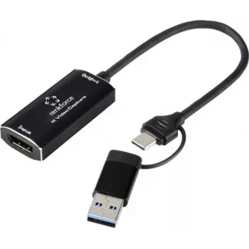 Renkforce RF-4KVC-100 Sistema de captura de vídeo USB Plug and Play 4K HDMI a USB 3.0 Full HD 1080p60 Tarjeta de captura RF-6048350