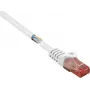 Renkforce RF-5043882 cable patch CAT 6 U/UTP, RJ45, 3 m, blanco, libre de halógenos, protección de pestaña