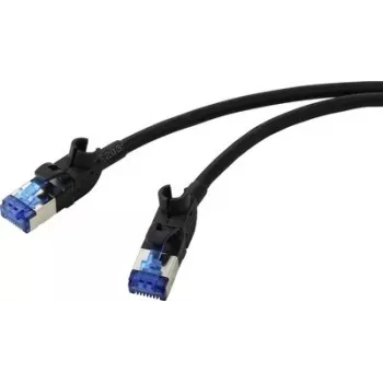Renkforce RF-7116972 cable de red CAT 6a S/FTP, RJ45, 0,25 m, gris (RAL 7035)