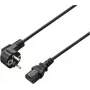 Renkforce RF-7176932 Cable de alimentación de 3m CEE 7/7 a IEC C13, 10A 250V, negro