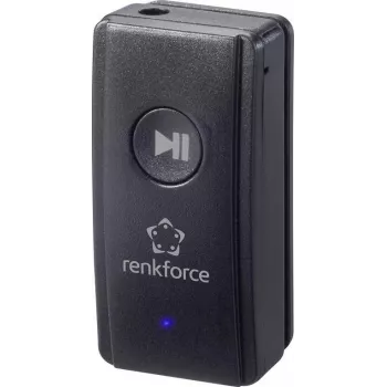Receptor de música Bluetooth Renkforce RF-BAR-100, Bluetooth 4.2, 10 m de alcance, jack de 3,5 mm, negro RF-4470378