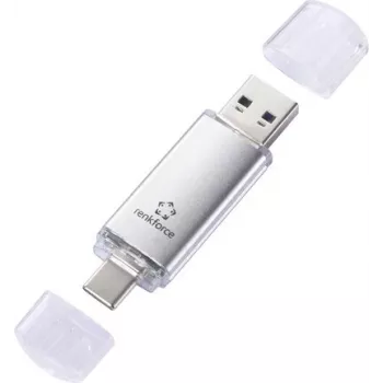 Renkforce RF-USBOS-230 64 GB USB 3.2 Gen 1 unidad flash dual USB-A/USB-C plata RF-6688140
