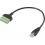 Renkforce cable adaptador de red RJ45, conector macho RJ45 a bloque de bornes de tornillo, 8P8C, 30 cm, negro RF-6443978
