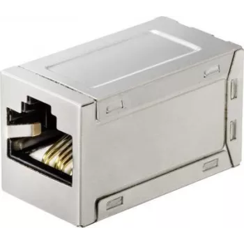 Renkforce acoplador adaptador de red RJ45, CAT 6a, apantallado, blanco (RF-4562732)