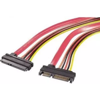 Renkforce cable combinado de extensión de datos y alimentación SATA 0,5 m rojo 1391526