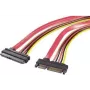 Renkforce cable combinado de extensión de datos y alimentación SATA 0,5 m rojo 1391526