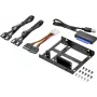 Renkforce Kit SSD DH06K marco de montaje doble de 2,5 inch a 3,5 inch, metal, negro