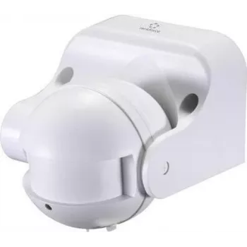 Renkforce detector de movimiento HF de pared de superficie 1362991180 180° relé blanco IP44