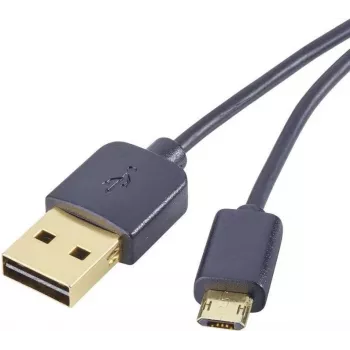 Cable reversible Renkforce USB 2.0 A a Micro-B 1 m negro