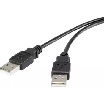 Renkforce Cable USB 2.0 A a A 1,8 m negro dorado RF-4463037