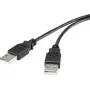Renkforce Cable USB 2.0 A a A 1,8 m negro dorado RF-4463037