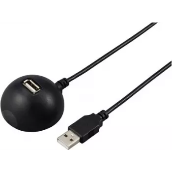 Renkforce Cable de extensión USB 2.0 USB-A macho a USB-A hembra 1,5 m negro Base de conexión RF-5720418
