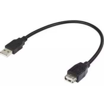 Renkforce cable alargador USB 2.0 con cuello de cisne 0,16 m negro 1333151