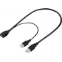 Renkforce Cable de extensión USB 3.0 USB-A macho a USB-A hembra 0,5 m negro RF-5719752