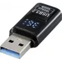 Renkforce Adaptador USB 3.2 Gen 2, conector macho USB-A a conector hembra USB-A, 10 Gbps, negro RF-6826676