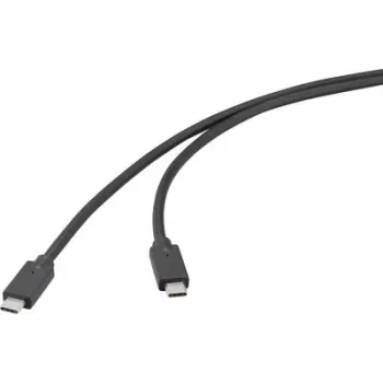 Renkforce Cable USB-C USB 3.2 Gen 2x2 20 Gbps 4K 60Hz 100W PD 0,5m Negro RF-6830470