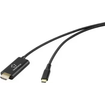 Renkforce Cable USB-C a USB-A de 1 m negro RF-7116128