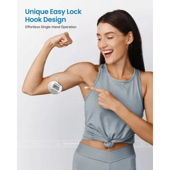 RENPHO Cinta métrica inteligente - cinta corporal Bluetooth para IMC, cintura, cadera, brazo, pierna, pecho - retráctil automática, pantalla LCD, compatible con Renpho Health App, Apple Health, Google Fit, Samsung Health - negra