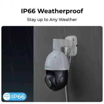 Reolink Cámara de seguridad PTZ PoE 4K Smart con zoom óptico 16x, auto-tracking, IP66, 256GB Micro SD