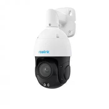 Reolink Cámara de seguridad PTZ PoE 4K Smart con zoom óptico 16x, auto-tracking, IP66, 256GB Micro SD