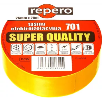 REPERO 701 cinta aislante amarilla 19mm x 20m
