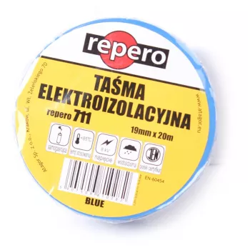 Cinta aislante de PVC REPERO 711E azul 19mm x 20m