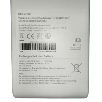 Batería de repuesto para aspirador de batería Dreame V10, V11, V12, V9, T20, T30 - 25,2 V 3000 mAh Li-Ion