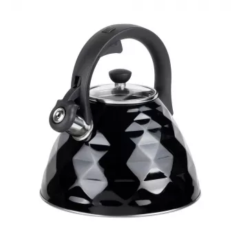 Tetera silbadora RESTO 3L acero inoxidable plata/negro 90610