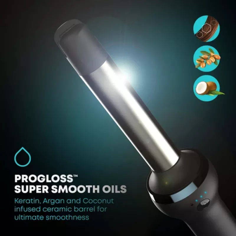 Revamp TO-2750-EU2 Progloss iGEN Rizador de cerámica inalámbrico 25mm Negro/Oro rosa