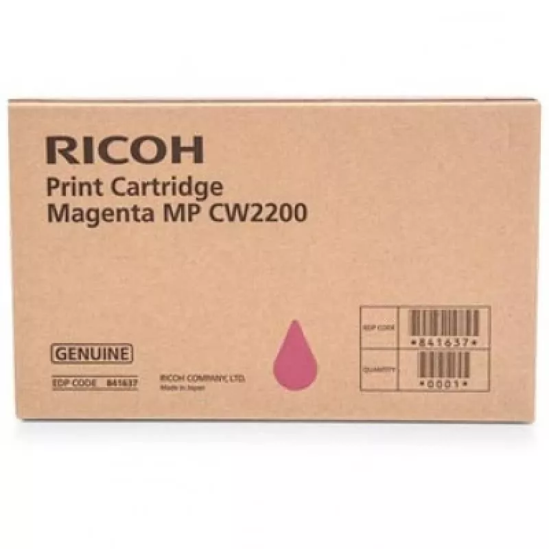 Cartucho de tinta Ricoh MP CW2200 (841637), magenta (caducidad: 2026-04)