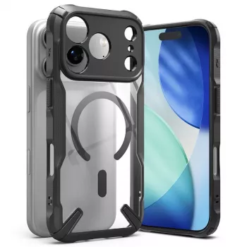 Funda magnética MagSafe Ringke Fusion X para iPhone 17 Pro Max – negra