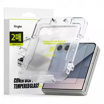 Ringke Galaxy Z Flip 7 Protector de Pantalla Cover Display Cristal Templado Premium 9H (2 Unidades) Transparente