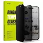 Protector de pantalla Ringke Easy Slide Privacy para iPhone 15/16 cristal templado 9H con ayuda de instalación (pack de 2) transparente