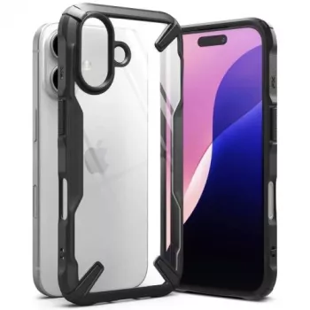 Funda Ringke Fusion X para iPhone 16 negra