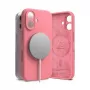Funda Ringke para iPhone 16 de silicona magnética rosa