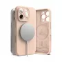 Funda Ringke iPhone 16 Pro Silicone Magnetic rosa arena