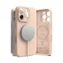 Funda de silicona magnética Ringke para iPhone 16 Pro Max Pink Sand