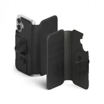 Ringke Funda iPhone 17 Folio Grip Wallet Magnética Negra