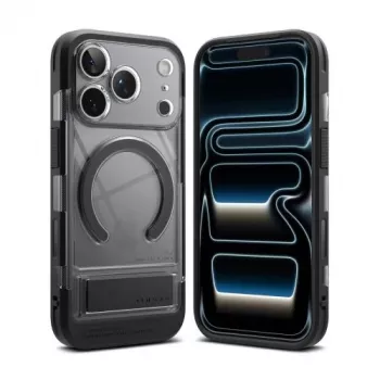Funda Ringke para iPhone 17 Pro UX Magnetic negro humo