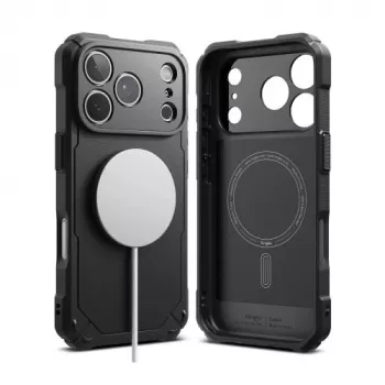 Funda Ringke iPhone 17 Pro Max Rugged Gear Magnetic negra