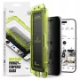 Ringke iPhone Air protector de pantalla Premium Easy Slide Privacy cristal templado 9H con plantilla de instalación (pack de 2) transparente