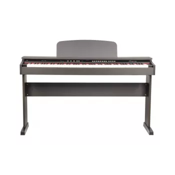 Ringway RP120 RW piano digital con 88 teclas, mecánica de martillos escalonada, 16 voces, 3 pedales y USB-MIDI - palo rosa