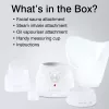 RIO FSTE-EU/1,8 Sauna facial con inhalador de vapor, 70 W, vapor ajustable, blanco