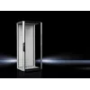 Rittal 5327.190 Rack de servidor 42U independiente IP55, 800x1000x2000 mm, negro/gris, puerta de vidrio de seguridad