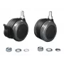 Rittal 6148.000 Set de ruedas para cajones, negro-gris