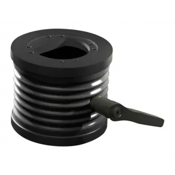 Rittal CP adaptador de inclinación ±45° para conexión de brazo soporte Ø 130 mm, aluminio fundido a presión, gris grafito RAL 7024 6206.420