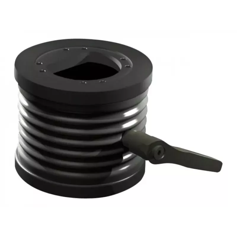Rittal CP adaptador de inclinación ±45° para conexión de brazo soporte Ø 130 mm, aluminio fundido a presión, gris grafito RAL 7024 6206.420