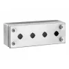 Rittal Caja vacía 4 módulos (L x An x Al) 90 x 280 x 100 mm acero inoxidable SM 2384.040 1 ud.