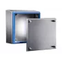 Rittal HD carcasa de pared de acero inoxidable 200 x 200 x 120 mm, IP66, cepillado, Hygienic Design 1672.600