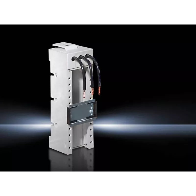 Rittal SV 9627.000 Soporte para barra colectora, 3 polos, poliamida, blanco, para RiLine60, 690V AC, 1600A, montaje a presión, 1 ud.